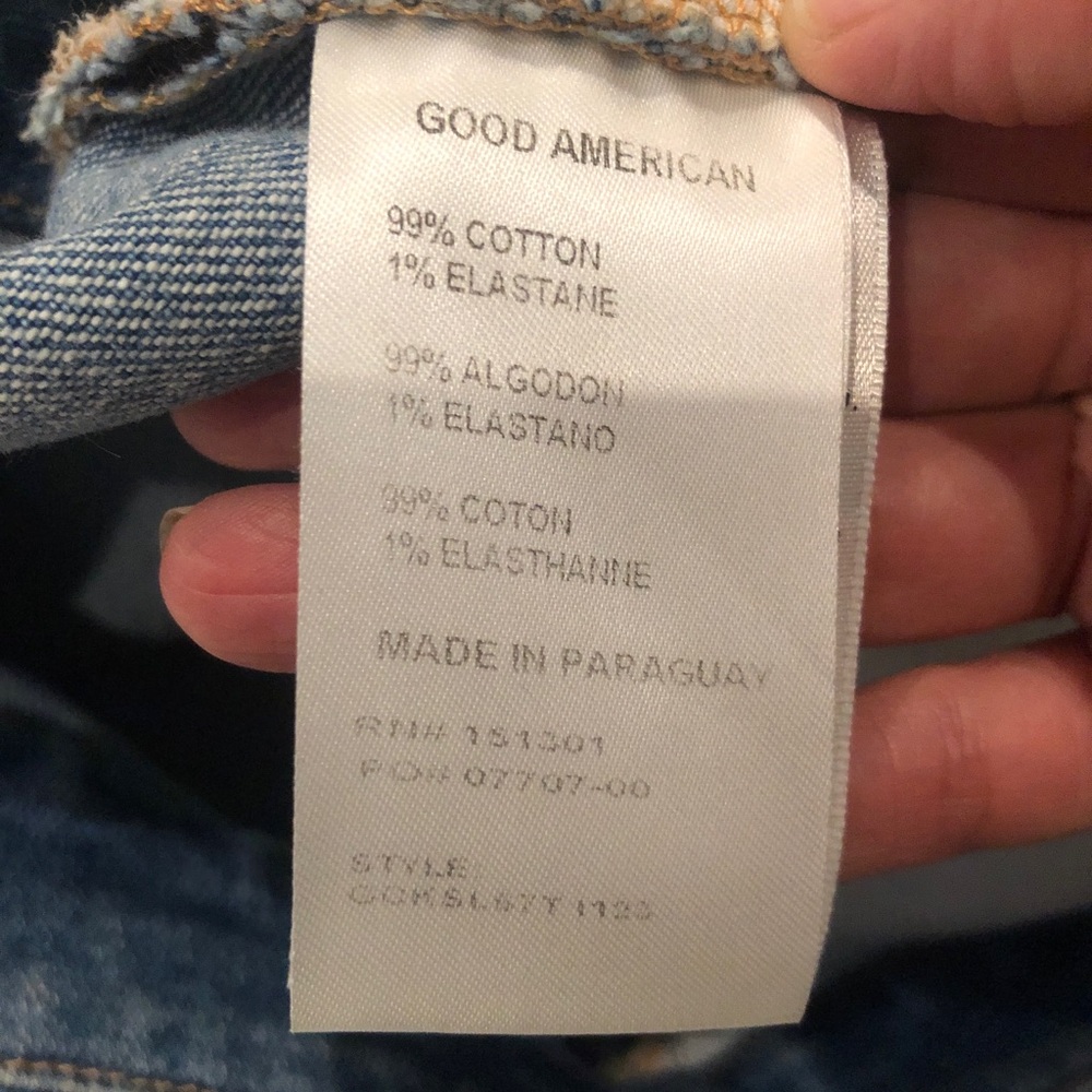 Good American Good Classic medium Blue Straight Jeans size 14 - Picture 10 of 10